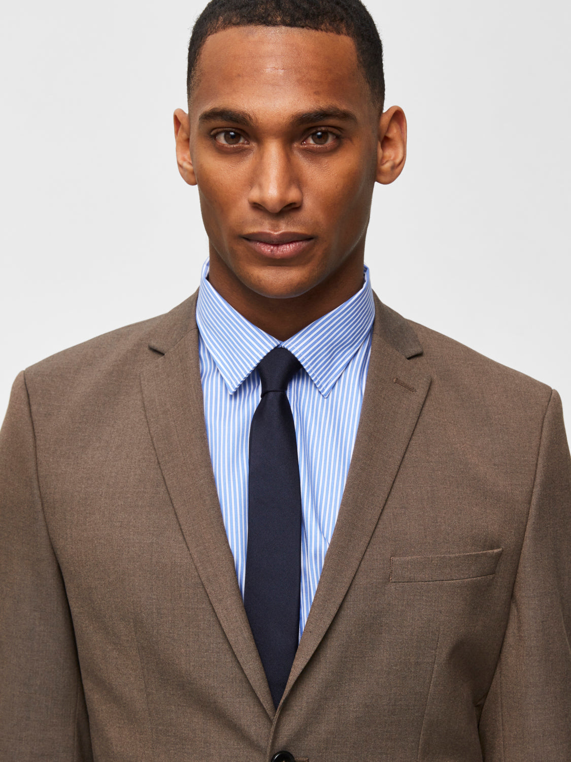 SLHPLAIN Tie - dark sapphire